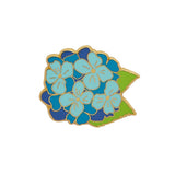 Heartfelt Hydrangea Blue Enamel Pin
