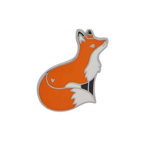 Furtive Fox Enamel Pin