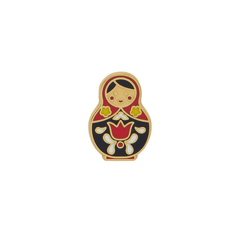 Matryoshka Memories Red Small Enamel Pin